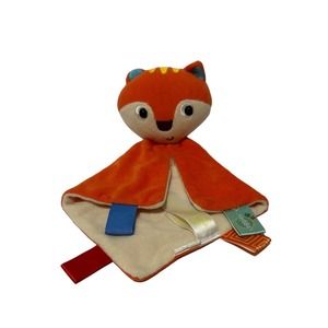 Taggies Bright Stars Orange Fox Tags Baby Lovey Soother Security Blanket Toy